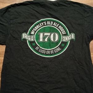 MCSORLEY'S ALE HOUSE T-SHIRT - Medium // Bar Tavern Anniversary Logo Rare NYC NY